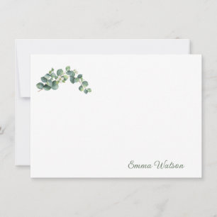 Custom Note Card-Botanical Floral  Card