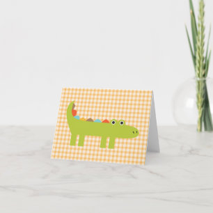 Custom Note Cards Alligator