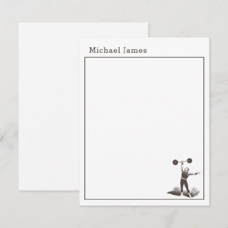 Custom Note Cards for teen boys stationery