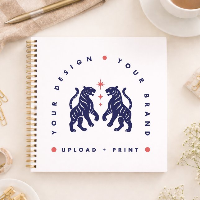 Custom Notebook | Design Upload Square Notebooks (Upload your artwork and turn this notebook into custom merch, branded stationery, or a stylish gift)