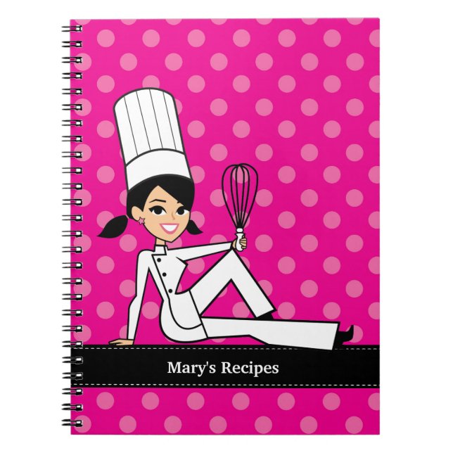 Custom Notebook for Culinary Classes or Recipes (Front)