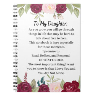 Custom Notebook | Letters to My Daughter 