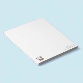 Custom Notepad Company Logo Promotional Bulk by MISOOK at Zazzle