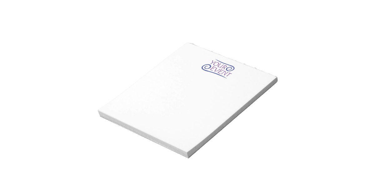 Custom Notepad Stationery Company Event Logo Zazzle