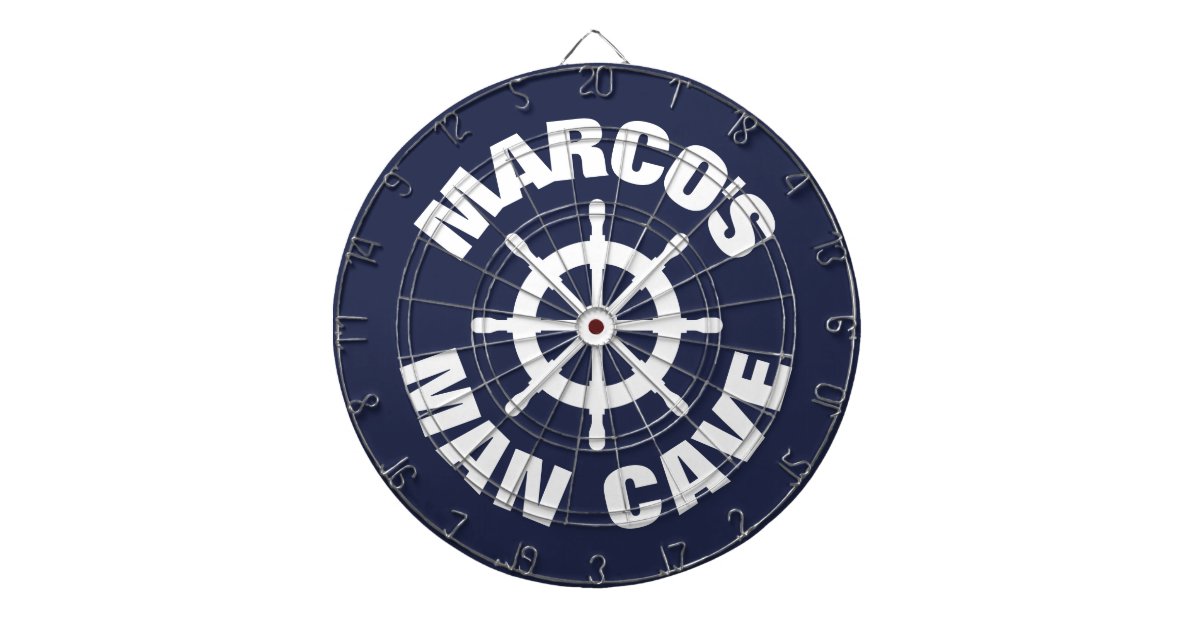 Custom Novelty Design Nautical Man Cave Dartboard Zazzle Com