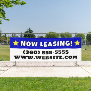 Custom Now Leasing Banner