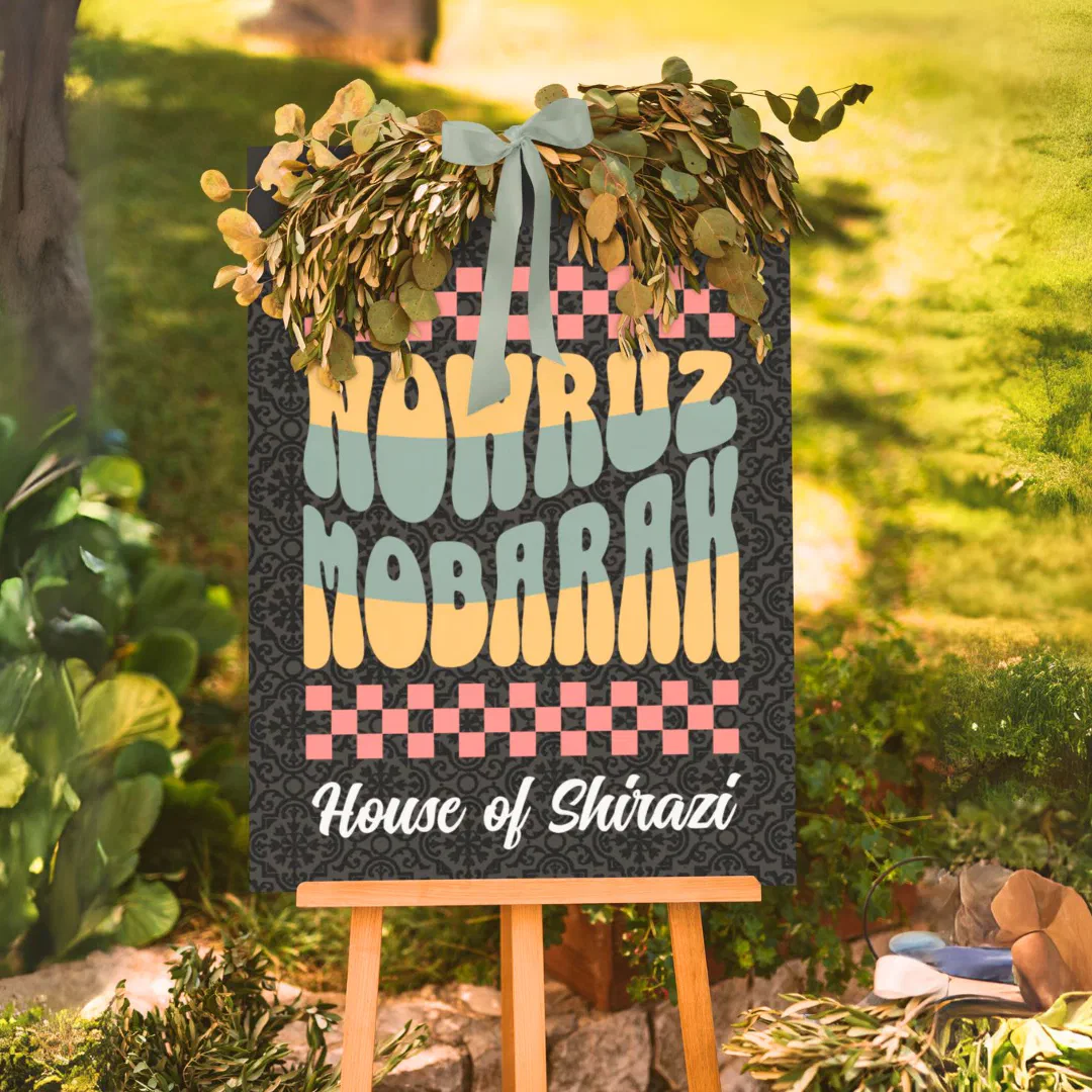 Custom Nowruz Mobarak Persian New Year Family Foam Board (Custom Nowruz Mobarak Persian New Year Family Reunion Party)