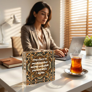 Custom Nowruz Persian New Year Gift Khatam Art Paperweight