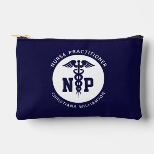 Custom NP Nurse Practitioner Graduation Caduceus Accessory Pouch