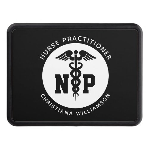 Custom NP Nurse Practitioner Graduation Caduceus Hitch Cover