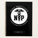 Custom NP Nurse Practitioner Graduation Caduceus Planner<br><div class="desc">Custom NP Nurse Practitioner Graduation Caduceus Symbol Personalized Gifts!</div>