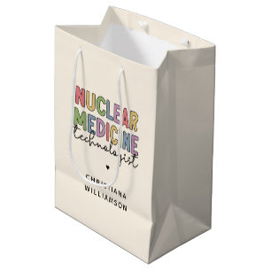 Custom Nuclear Medicine Technologist CNMT Gifts Medium Gift Bag