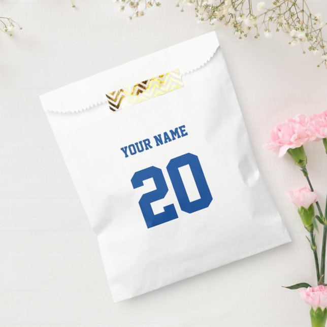 Custom Number and Name Favor Bag (Sealed)