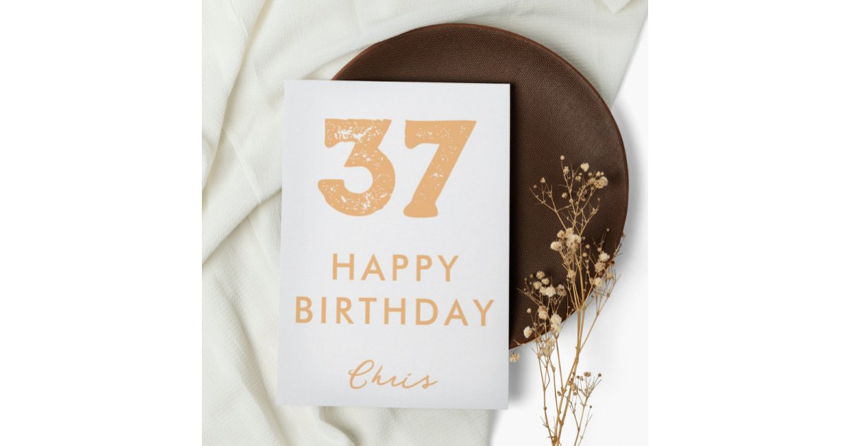 Custom Number Cards Custom Number Birthday Card | Zazzle