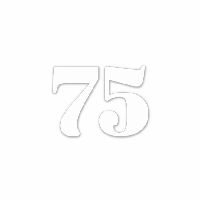 Custom number recycling bin trash street Address Sticker (Front)