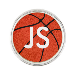 Custom Numbers or Letters Basketball Lapel Pin