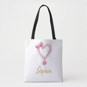 Custom Nurse Appreciation Gift Tote with Name