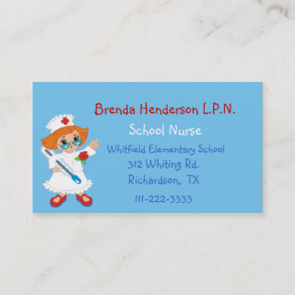 Custom Nurse Business Card