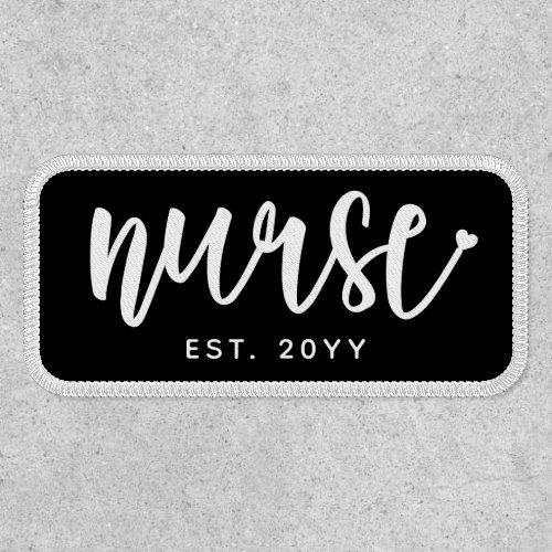 Custom Nurse Est Typography Nurse RN graduation Patch