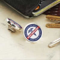 Custom Nurse Honor Guard Red and Blue