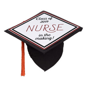 Custom NURSE in the Making Graduation Cap Topper