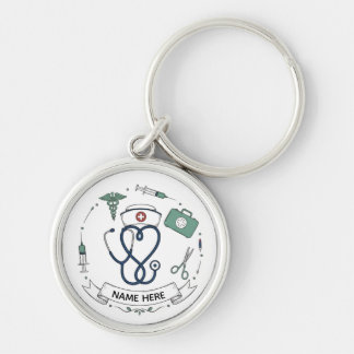 Custom Nurse Name Keychain | Medical Appreciation