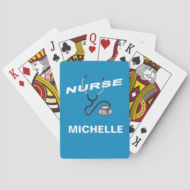 Custom Nurse Name Poker Cards (Back)