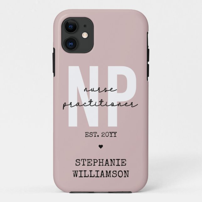 Custom Nurse Practitioner NP Graduation Gift Case-Mate iPhone Case (Back)