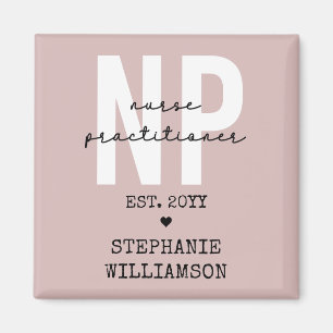 Custom Nurse Practitioner NP Graduation Gift Magnet
