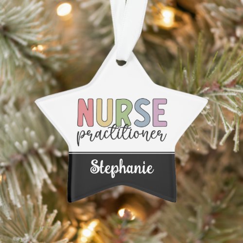 Custom Nurse Practitioner NP Nurse Graduation Ornament