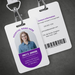 Custom Nurse Practitioner NP Photo Logo Badge