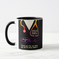 Custom Nurse Thank You Rainbow Mug