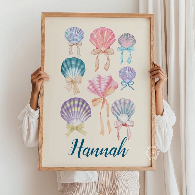 Custom Nursery Seashell Coquette Print (Creator Uploaded)