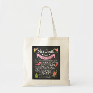 custom Nursery Teacher inspirational shopping book Tote Bag