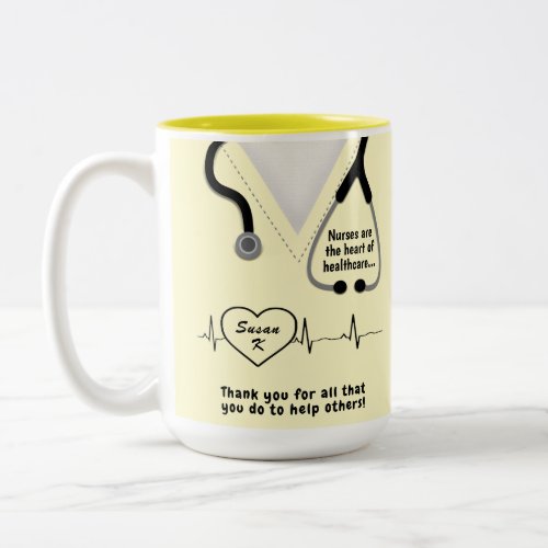 Custom Nurses Thank You Mug Add Name