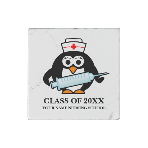 Custom nursing school graduation class of 2024 stone magnet