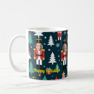 custom nutcracker 5 face photo Mug coffee cup
