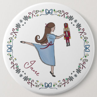 Custom Nutcracker Classic Christmas Ballet Button