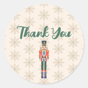 Custom Nutcracker Name Illustration  Classic Round Sticker