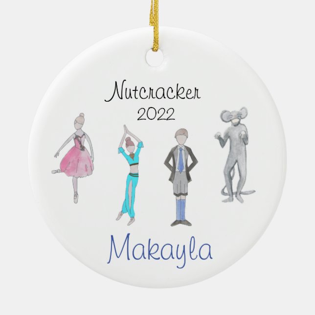 Custom Nutcracker Ornament for Heidi J (M #2) (Back)