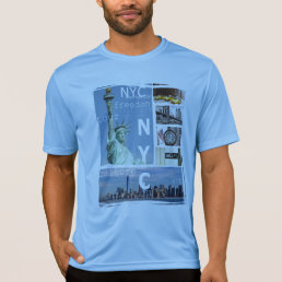 Custom Nyc New York City Manhattan Liberty Statue T-Shirt