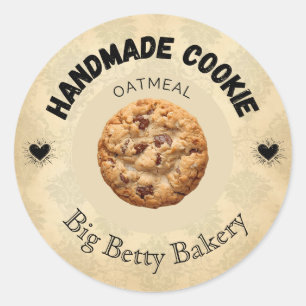 Custom Oatmeal Cookie Labels   Personalized