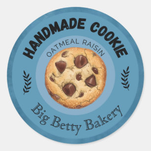Custom Oatmeal Raisin Cookie Labels Personalized