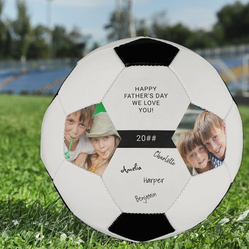 Custom Occasion 2 Photo Signed Soccer Ball