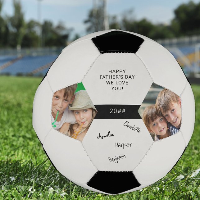 Custom Occasion 2 Photo Signed Soccer Ball (Creator Uploaded)
