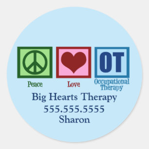 Custom Occupational Therapist Classic Round Sticker