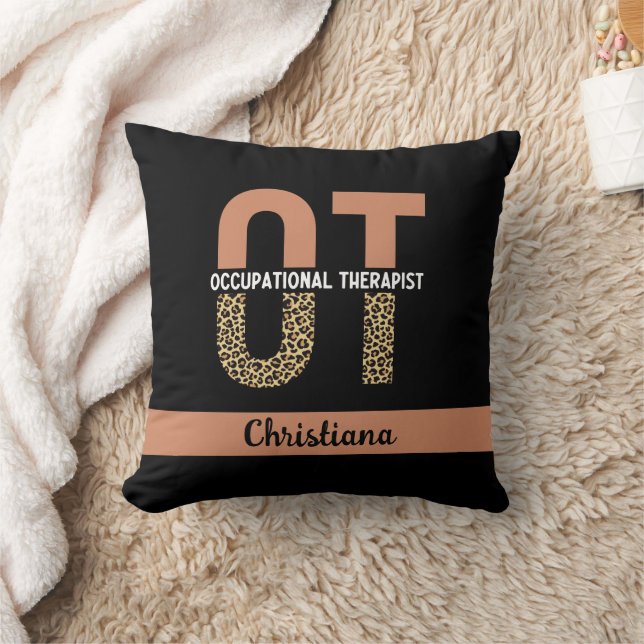Custom Occupational Therapist OT Appreciation Gift Throw Pillow (Blanket)