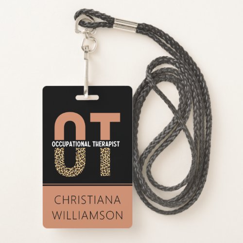 Custom Occupational Therapist OT  Badge