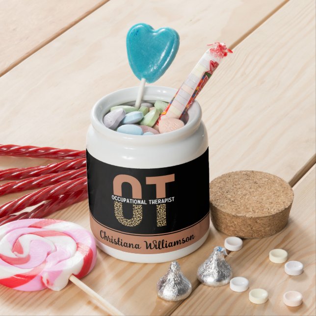 Custom Occupational Therapist OT Gifts Candy Jar (In Situ)