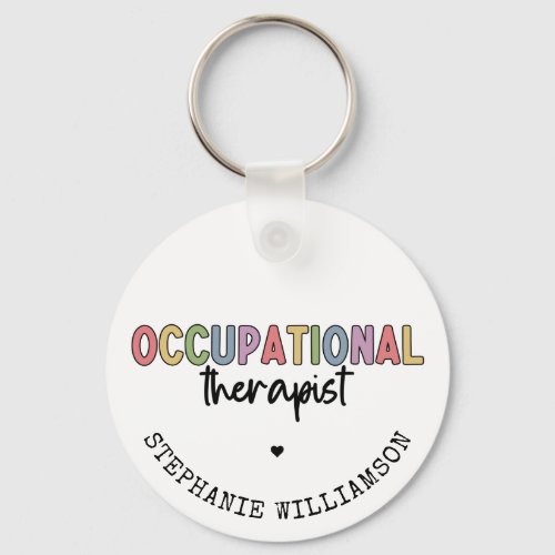 Custom Occupational Therapist OT Gifts Keychain
